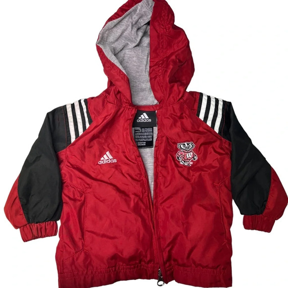 Wisconsin Badgers Adidas Zip-Up - Picture 1 of 3